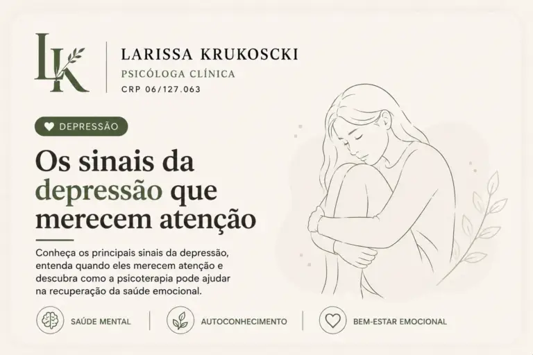 Os Sinais da Depressão que Merecem Atenção: Como Identificar e Quando Procurar Ajuda