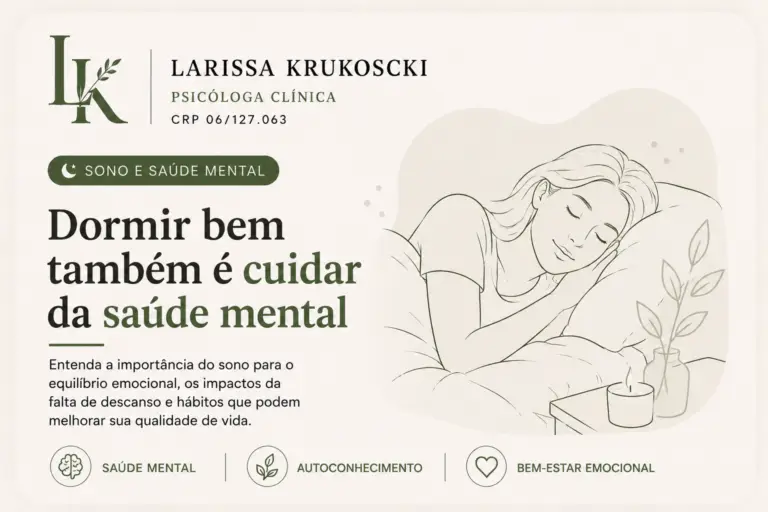 Dormir bem também é cuidar da saúde mental
