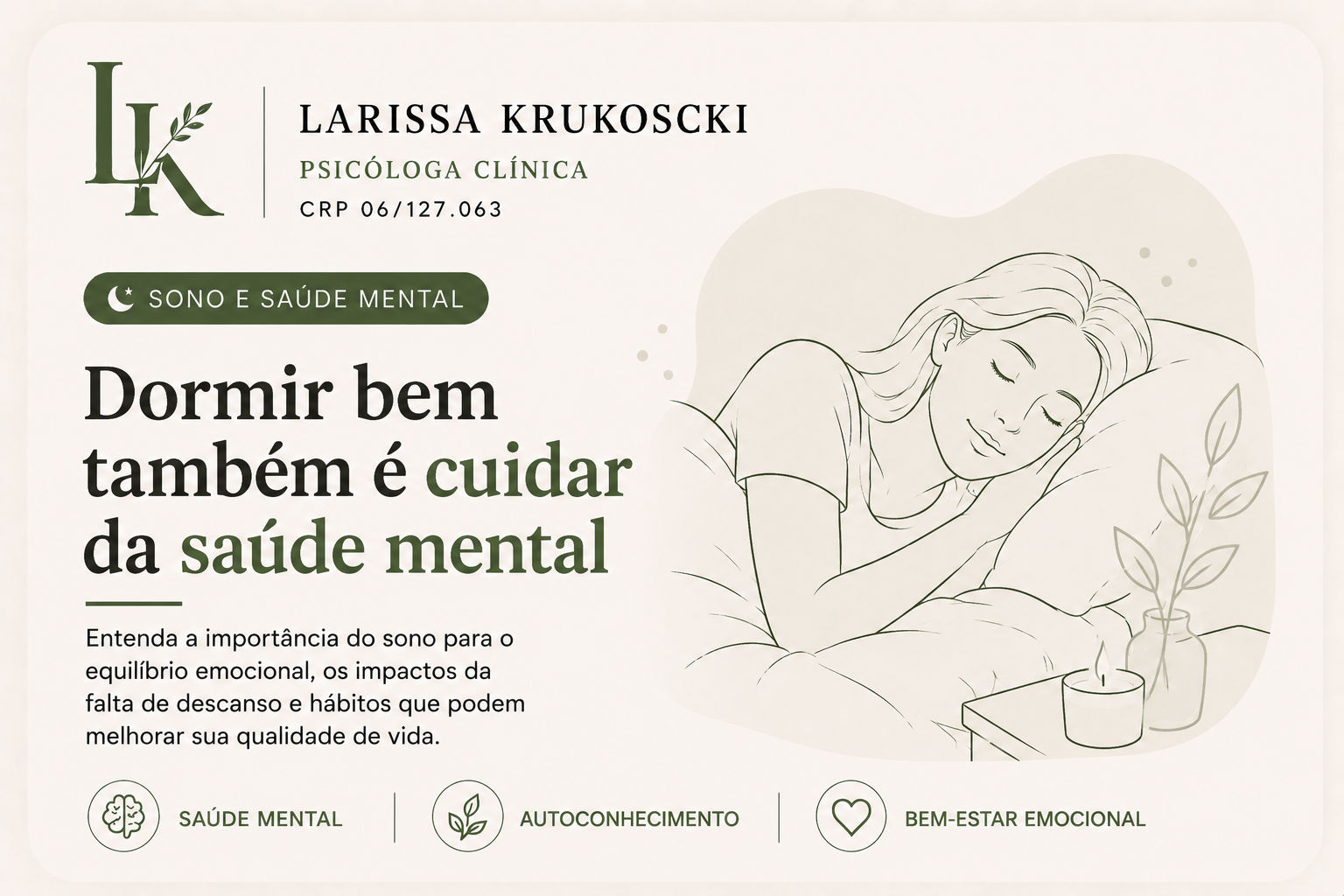 Dormir bem também é cuidar da saúde mental